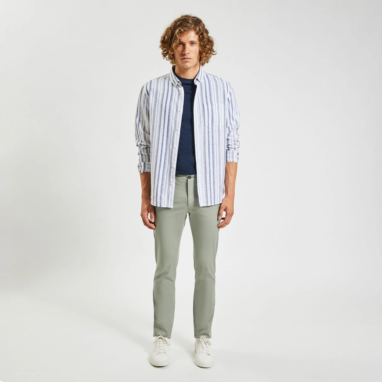 Pantalon Chino Slim Urbain Léger 2 Pantalon Chino Slim Urbain Léger – Image 2