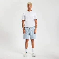 Short En Jean Découpe Poche Platrier -Magasin De Vêtements De Mode 1003410 11234 V2