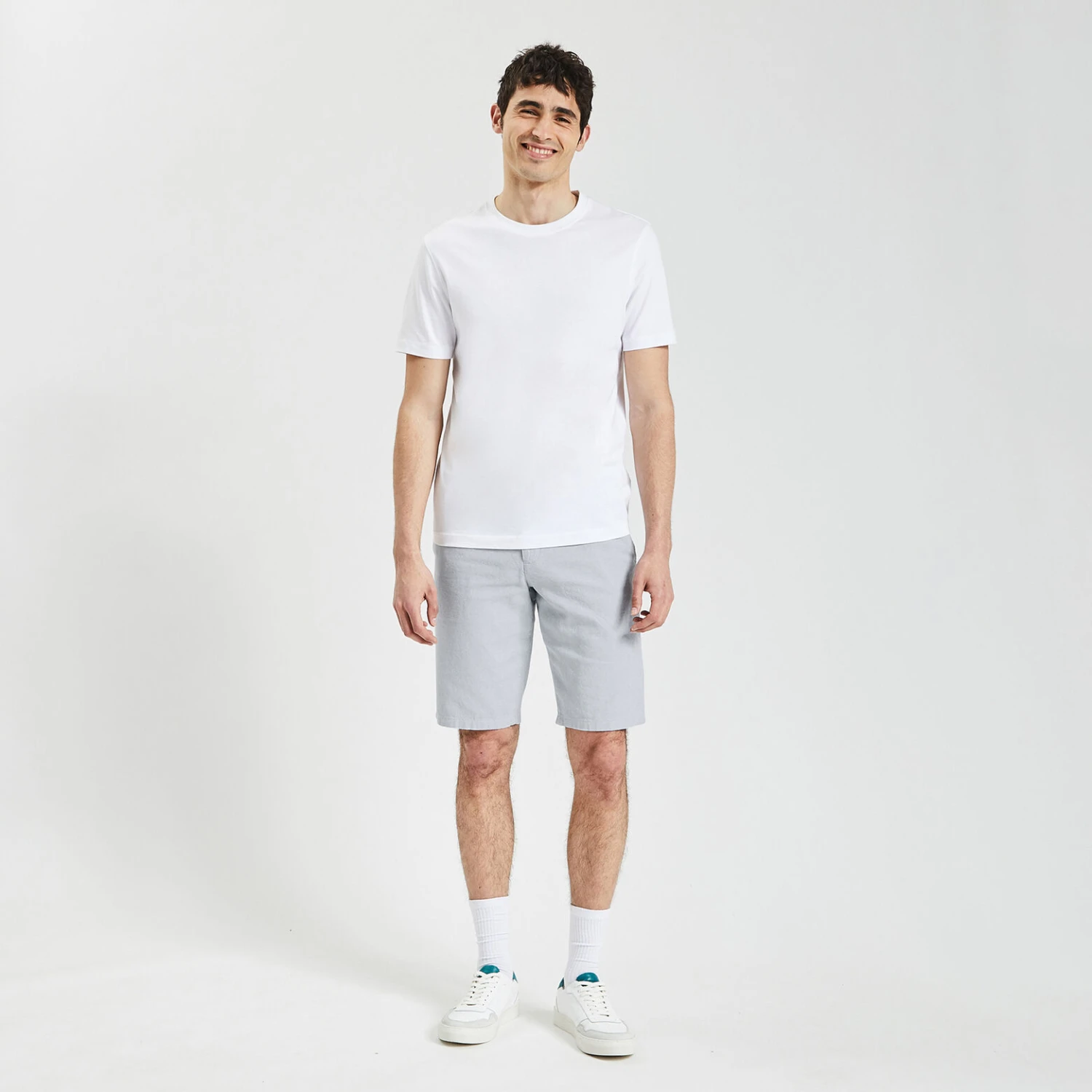 Bermuda Uni En Coton Lin 2 Bermuda Uni En Coton Lin – Image 2