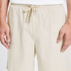 Bermuda Taille élastiquée Découpe Poche Platrier -Magasin De Vêtements De Mode 1003418 10141 V4