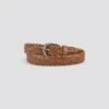 Ceinture Tressée En Cuir