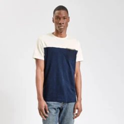 Tee Shirt Colorblock Poche Imprimé -Magasin De Vêtements De Mode 1003507 11825 V2