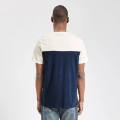 Tee Shirt Colorblock Poche Imprimé -Magasin De Vêtements De Mode 1003507 11825 V3