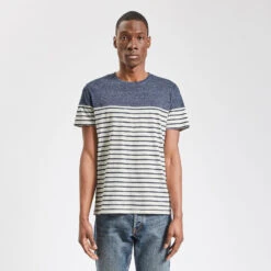 Tee Shirt Colorblock Marinière -Magasin De Vêtements De Mode 1003511 11845 V2