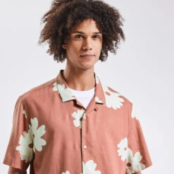 Chemise Hawaienne Imprimée Viscose Lin -Magasin De Vêtements De Mode 1003537 14424 V4