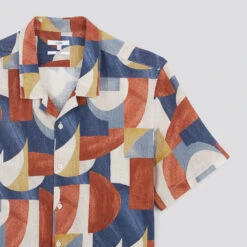 Chemise Hawaienne Imprimée Viscose Lin -Magasin De Vêtements De Mode 1003537 19100 V8