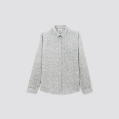 Chemise Regular Imprimé Fleur Coton Lin -Magasin De Vêtements De Mode 1003544 10009 V11