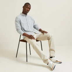 Chemise Regular Imprimé Fleur Coton Lin -Magasin De Vêtements De Mode 1003544 10009 V5