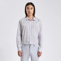 Chemise Regular Imprimé Fleur Coton Biologique