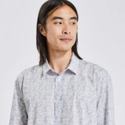 Chemise Regular Imprimé Fleur Coton Biologique -Magasin De Vêtements De Mode 1003546 10000 V4