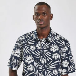 Chemisette Hawaïenne Regular à Fleurs Coton Biolog -Magasin De Vêtements De Mode 1003578 11212 V4