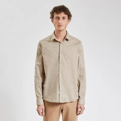 Chemise Regular Micro Geo Coton -Magasin De Vêtements De Mode 1003587 10400 V2