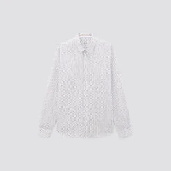 Chemise Slim Imprimé Géométrique Coton Dobby -Magasin De Vêtements De Mode 1003593 10000 V11