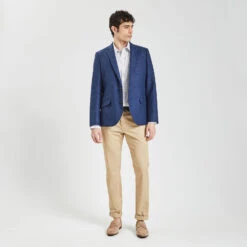 Chemise Slim Imprimé Géométrique Coton Dobby -Magasin De Vêtements De Mode 1003593 10000 V6