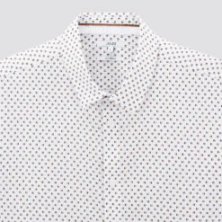 Chemise Slim Imprimé Géométrique Coton Dobby -Magasin De Vêtements De Mode 1003593 10000 V8