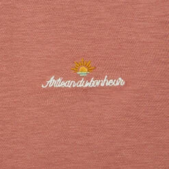 Tee Shirt Matière Flammée Brodé -Magasin De Vêtements De Mode 1003599 13702 V7