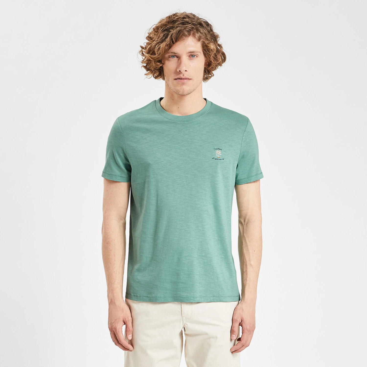 Tee Shirt Matière Flammée Brodé 5 Tee Shirt Matière Flammée Brodé – Image 5