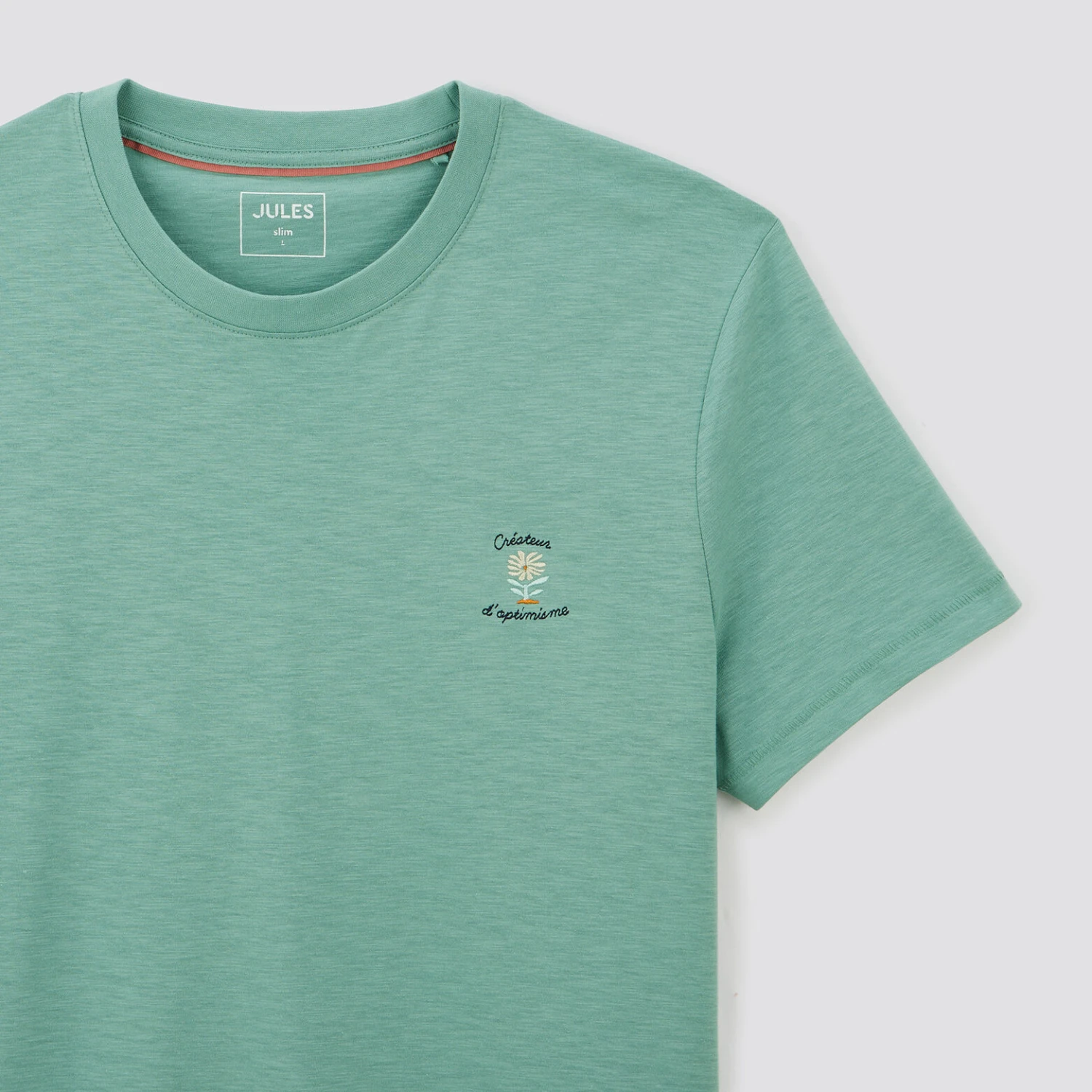 Tee Shirt Matière Flammée Brodé 8 Tee Shirt Matière Flammée Brodé – Image 8