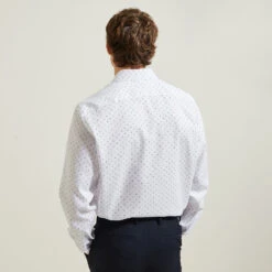Chemise Regular Sans Repassage Coton Jacquard -Magasin De Vêtements De Mode 1003604 10000 V3