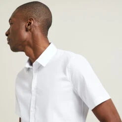 Chemisette Slim Unie Coton Biologique -Magasin De Vêtements De Mode 1003606 10000 V4