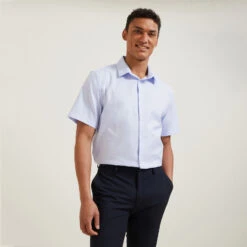 Chemisette Regular Sans Repassage Unie Coton