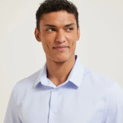 Chemisette Regular Sans Repassage Unie Coton -Magasin De Vêtements De Mode 1003609 11000 V4