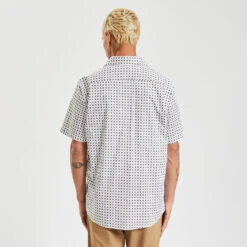 Chemisette Slim Imprimé Géométrique Coton Biologiq -Magasin De Vêtements De Mode 1003610 10000 V3