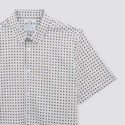 Chemisette Slim Imprimé Géométrique Coton Biologiq -Magasin De Vêtements De Mode 1003610 10000 V8