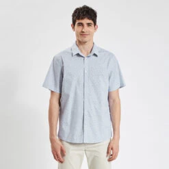 Chemisette Slim Imprimé Fleur Coton Biologique -Magasin De Vêtements De Mode 1003611 10000 V2