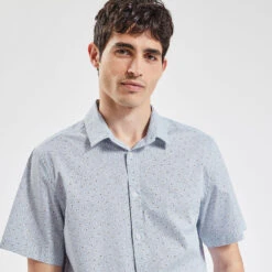 Chemisette Slim Imprimé Fleur Coton Biologique -Magasin De Vêtements De Mode 1003611 10000 V4