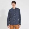 Chemise Slim Imprimé Géométrique Coton