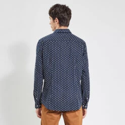 Chemise Slim Imprimé Géométrique Coton -Magasin De Vêtements De Mode 1003619 11214 V3