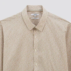 Chemise Slim Imprimé Feuille Coton -Magasin De Vêtements De Mode 1003621 10500 V8