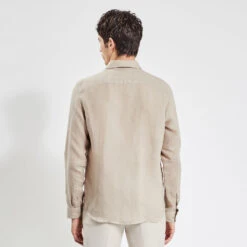 Chemise Regular Unie Lin Premium -Magasin De Vêtements De Mode 1003718 10400 V3