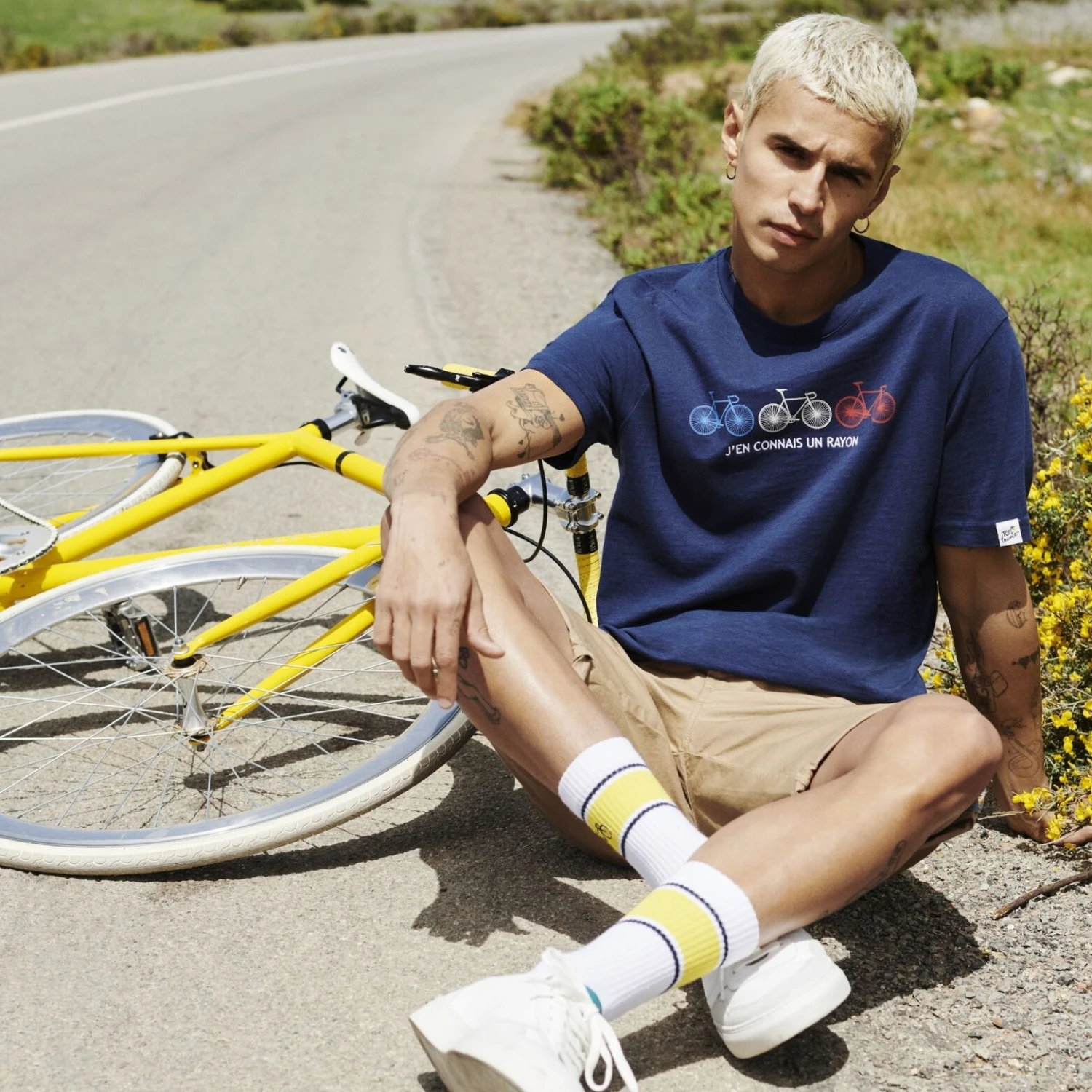 Tee-Shirt Col Rond Licence Tour De France 1 Tee-Shirt Col Rond Licence Tour De France