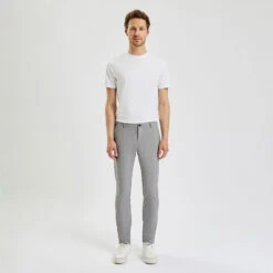 Pantalon Chino Slim Motif Pied De Puce -Magasin De Vêtements De Mode 1003737 18118 V2