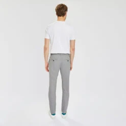 Pantalon Chino Slim Motif Pied De Puce -Magasin De Vêtements De Mode 1003737 18118 V3