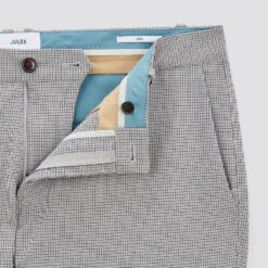 Pantalon Chino Slim Motif Pied De Puce -Magasin De Vêtements De Mode 1003737 18118 V8