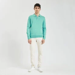 Polo à Manches Longues En Maille -Magasin De Vêtements De Mode 1003748 16656 V5