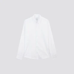 Chemise Slim Unie Coton Satin Twill -Magasin De Vêtements De Mode 1003749 10000 V11