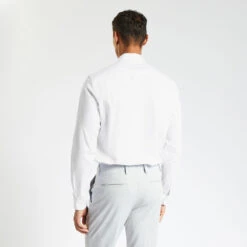 Chemise Slim Unie Coton Satin Twill -Magasin De Vêtements De Mode 1003749 10000 V3