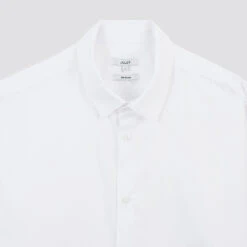 Chemise Slim Unie Coton Satin Twill -Magasin De Vêtements De Mode 1003749 10000 V8