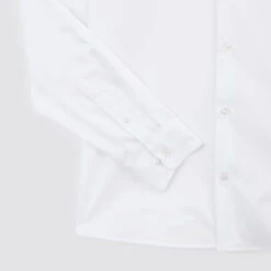 Chemise Slim Unie Coton Satin Twill -Magasin De Vêtements De Mode 1003749 10000 V9
