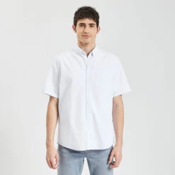 Chemisette Regular Micro Points Coton Dobby -Magasin De Vêtements De Mode 1003775 10000 V2