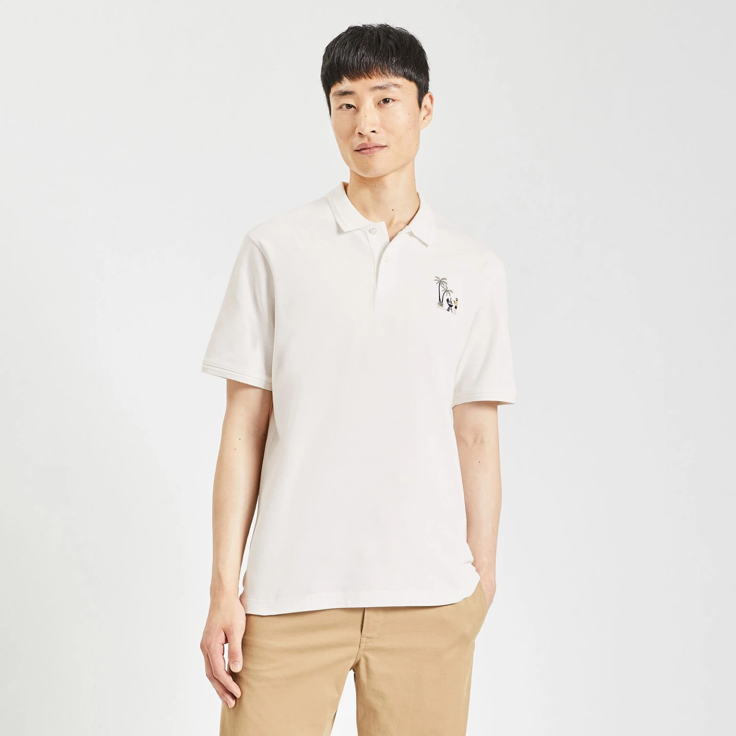 Polo Manches Courtes Piqué Brodé Poitrine 1 Polo Manches Courtes Piqué Brodé Poitrine