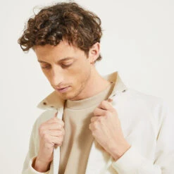 Blouson En Coton Lin Col Montant -Magasin De Vêtements De Mode 1003852 10152 V4