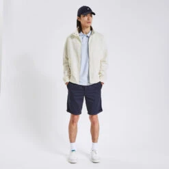 Blouson En Coton Lin Col Montant -Magasin De Vêtements De Mode 1003852 10152 V6