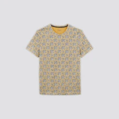 Tee Shirt En Coton Lin Imprimé -Magasin De Vêtements De Mode 1003853 12528 V11