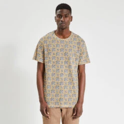 Tee Shirt En Coton Lin Imprimé -Magasin De Vêtements De Mode 1003853 12528 V2