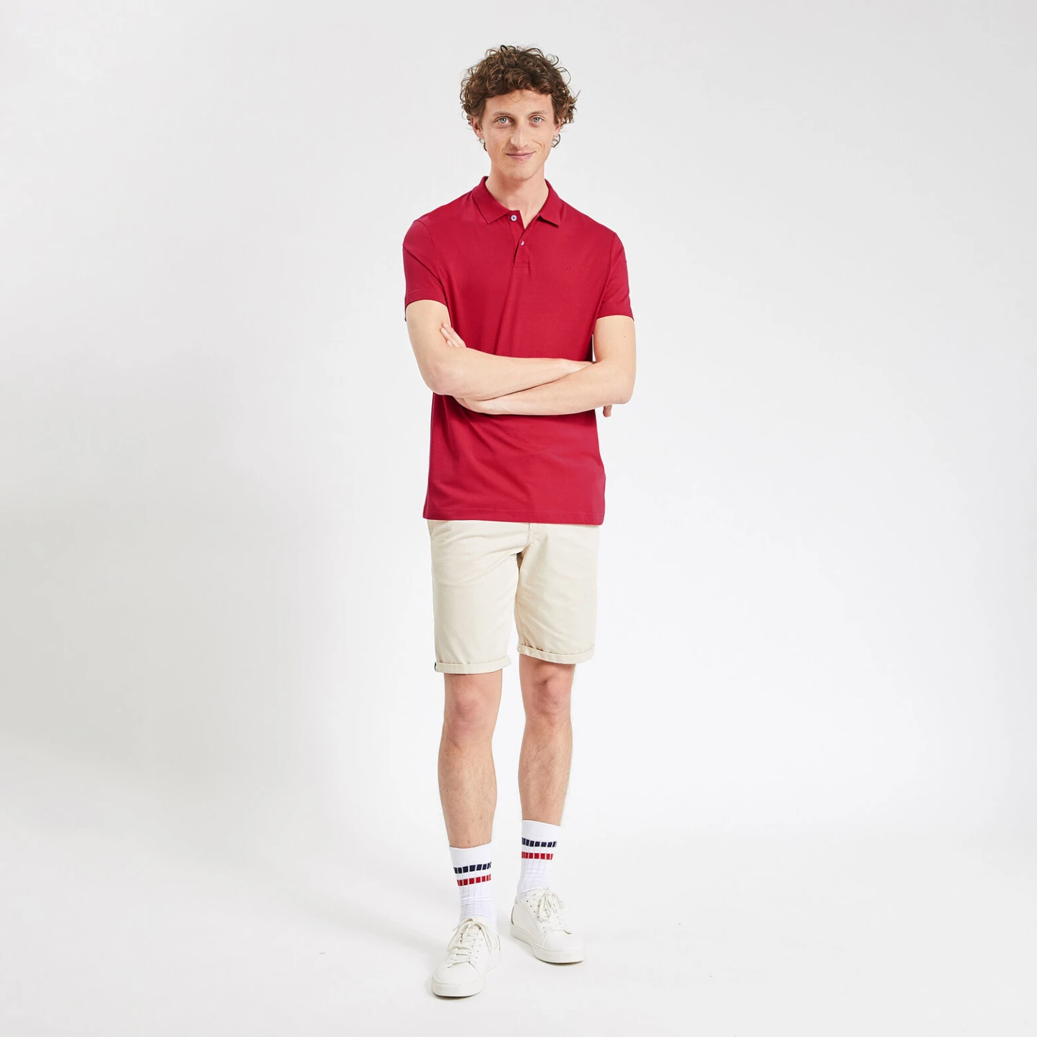 Polo Manches Courtes Uni En Jersey 2 Polo Manches Courtes Uni En Jersey – Image 2